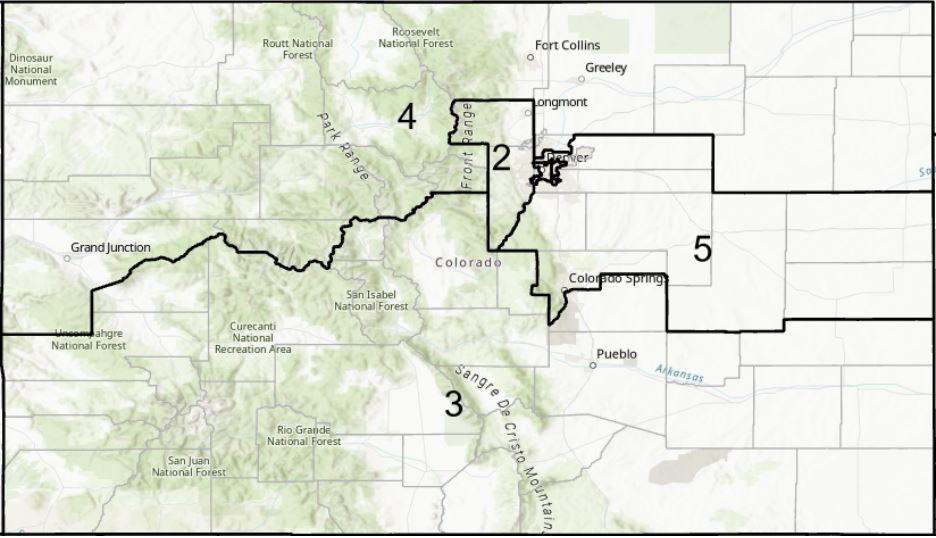 Colorado New Congressional Districts Map ithappensheretoo